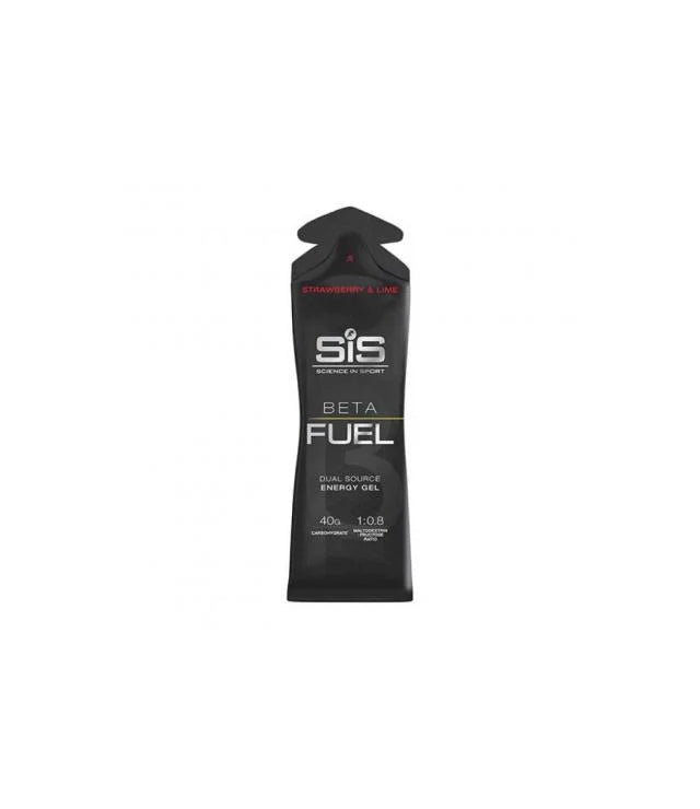 SIS Beta Fuel Gel 60ml pouch in Strawberry & Lime flavor for optimized energy during workouts.